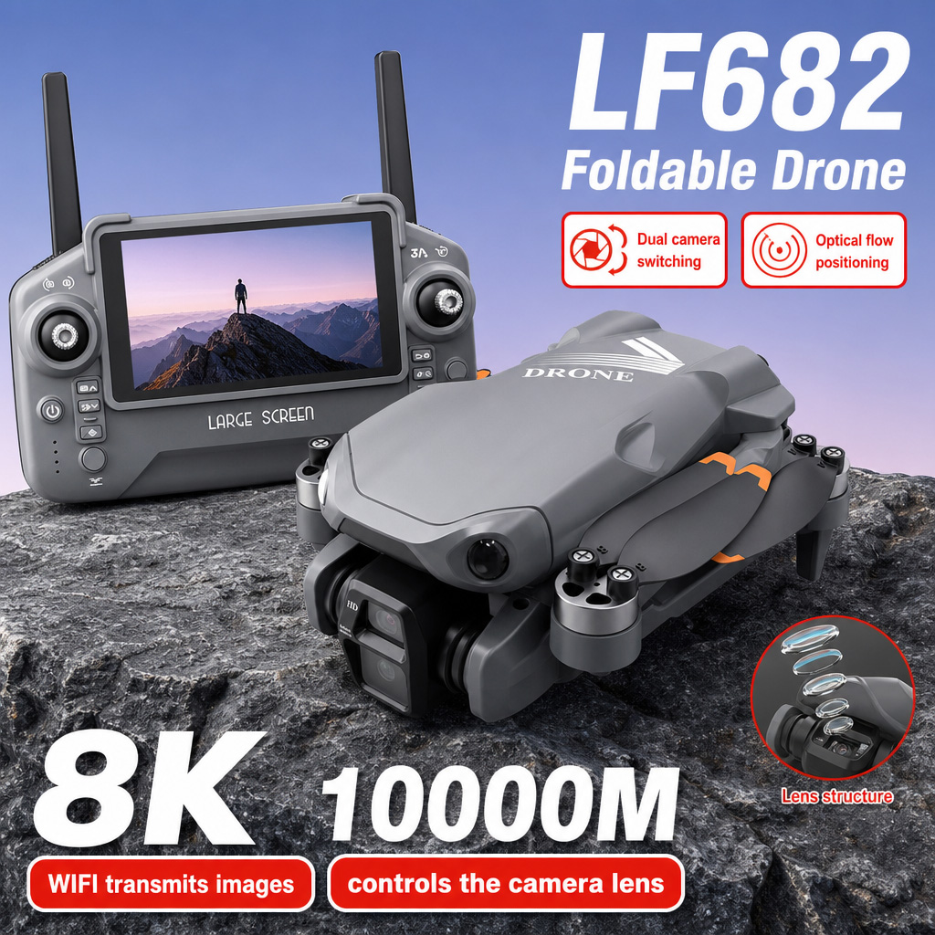Drone Racing Camera - Drone Aereo LF682 con Doppia Fotocamera