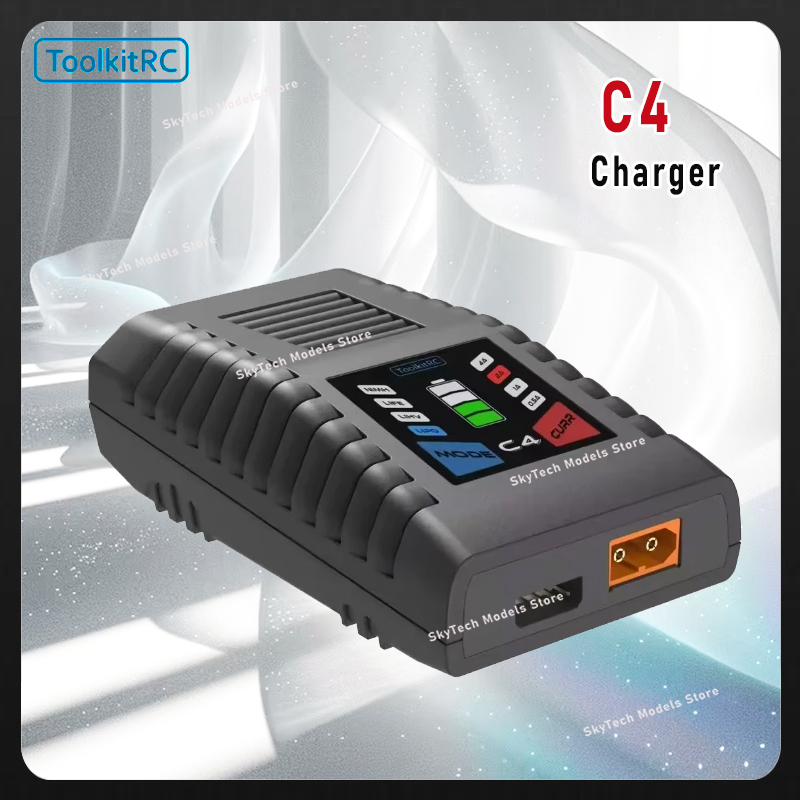 Drone Racing Charger - ToolkitRC C4 50W Caricatore bilanciato semplice