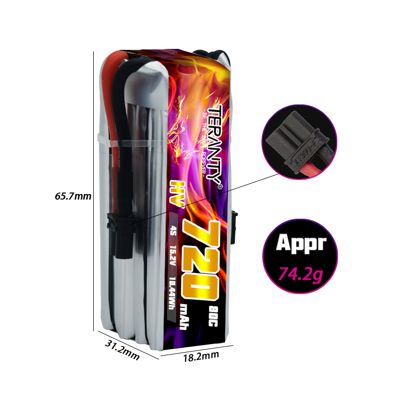 Batteria Lipo HV TERANTY 720mA - Drone Racing Battery recensione e prezzo