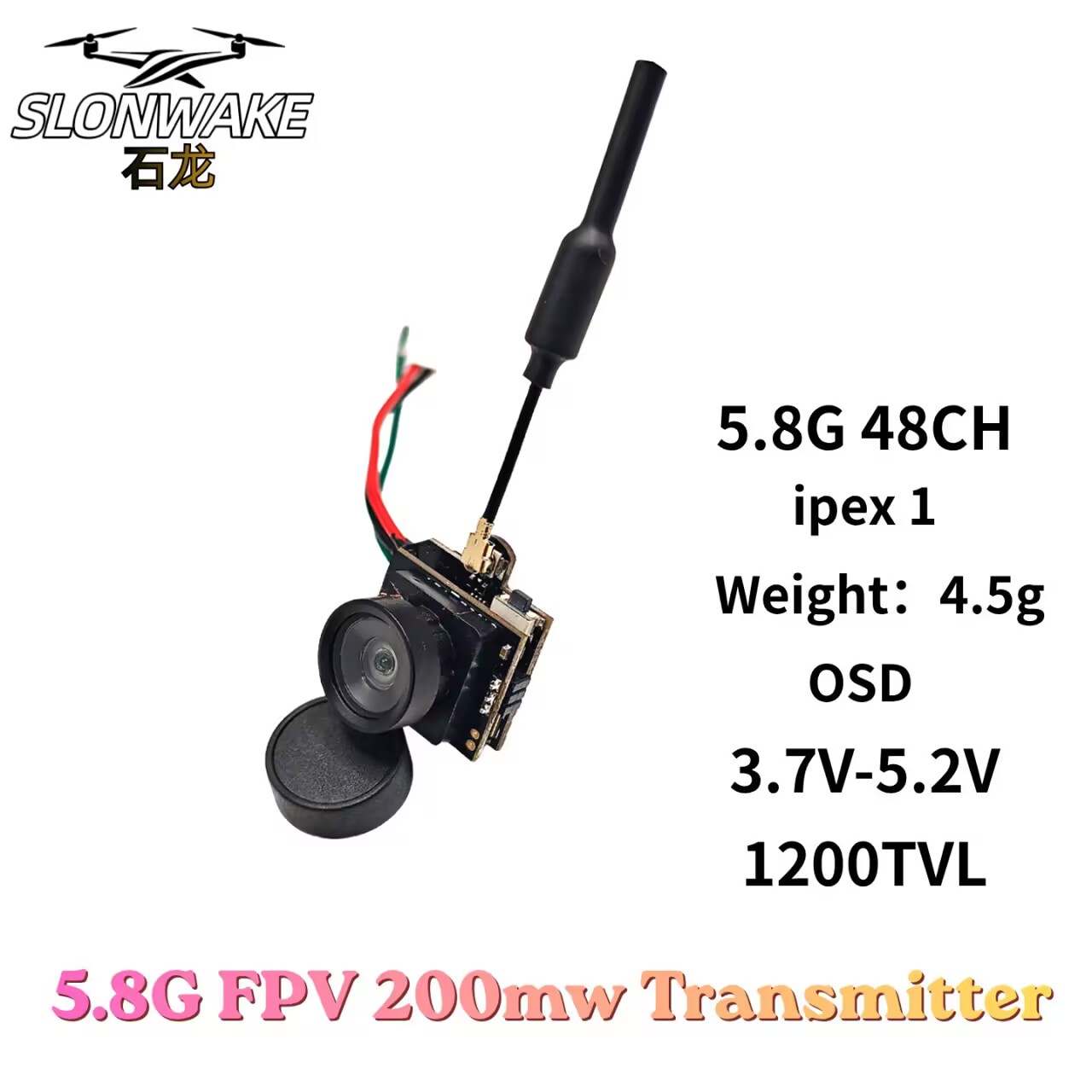 SLONWAKE 5.8G Trasmettitore VT - Drone Racing Vtx recensione e prezzo