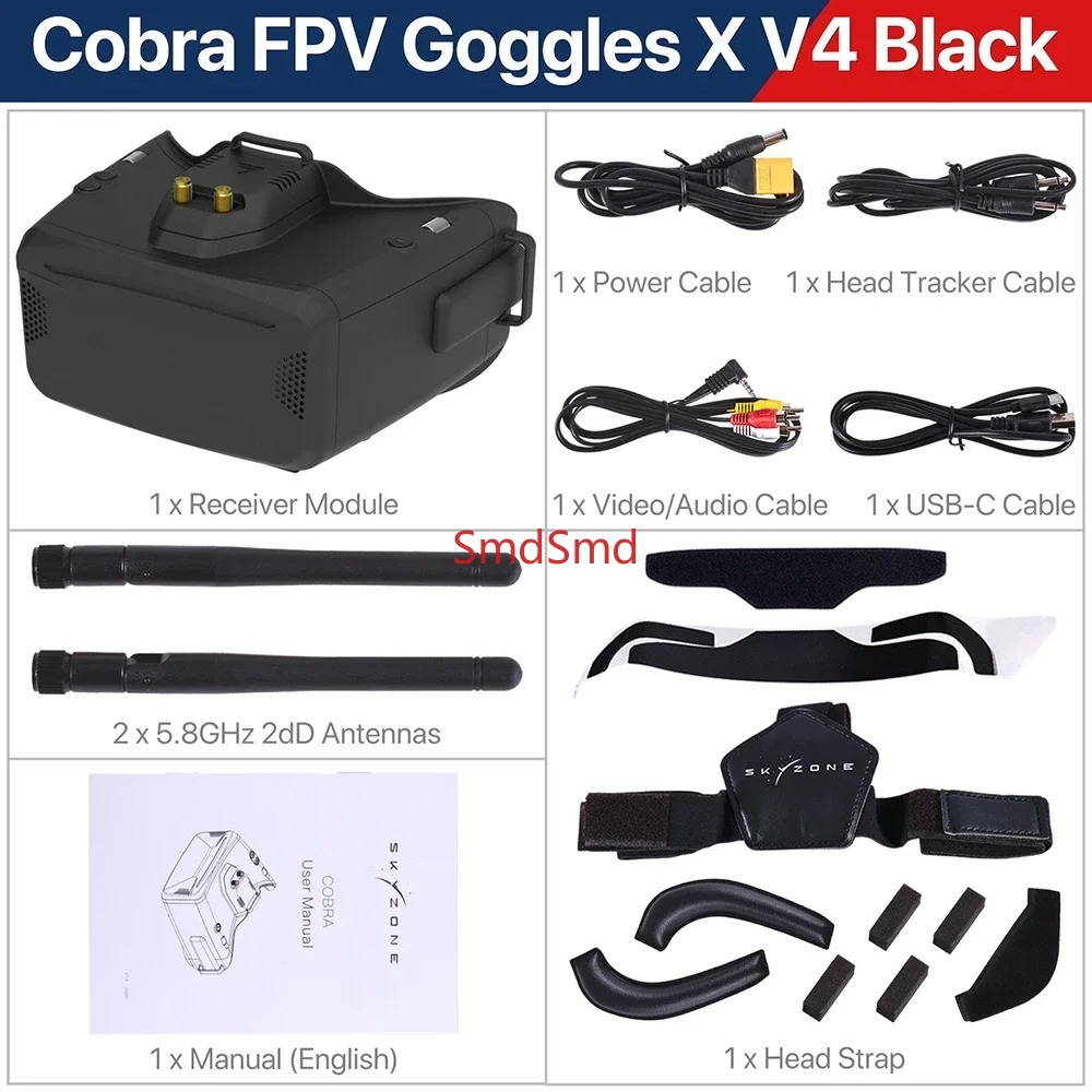 Occhiali FPV Cobra SD X V4 800 - Drone Racing Goggles recensione e prezzo